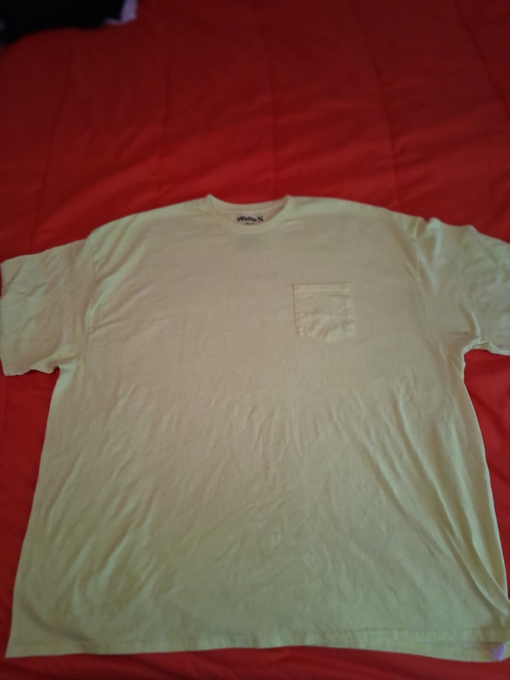 Walls High-Visibility Yellow Work and Safety Short Sleeve T-shirt, Men's 3X New - Picture 3 of 3